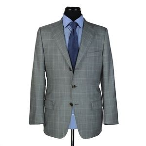 Ermenegildo Zegna Wool Suit Gray Checks 38R